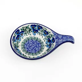 Kokilka ceramiczna 174 <br>2273X Kobaltowe bratki